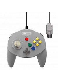 Manette Tribute Sans Fil Pour Nintendo 64 / N64 / Switch Par Retro-Bit - Grise